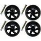 4 Pack Mower Deck Wheels with Bolts 174873 133957 193406 532174873