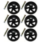 (Pack of 6) Smooth Deck Wheel with Bolt & Nut Fits Husqvarna 174873 & 532174873