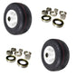 103-0065 Two 13x6.5x6 Front Solid Puncture Proof No Flat Tires Fits Exm