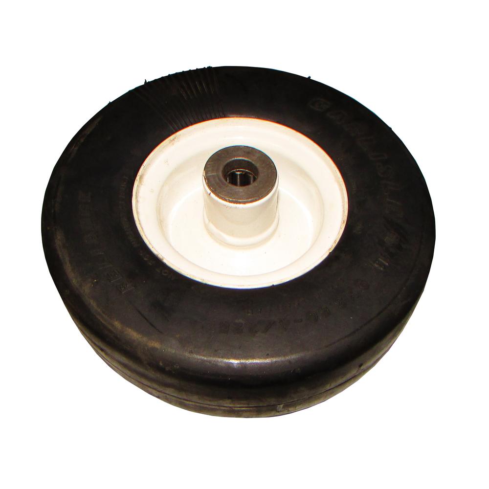 Puncture Proof Wheel Assembly (White) Fits Ferris Replaces 1521181
