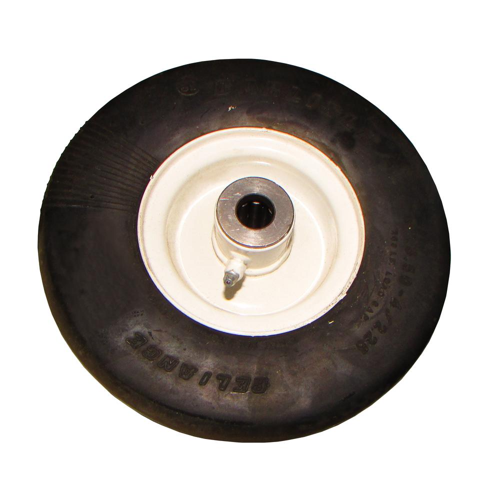 Puncture Proof Wheel Assembly (White) Fits Ferris Replaces 1521181
