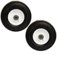(2) Fits Exmark 103-1224 103-2171 Flat Free Solid Tire Front Caster Wheel 9x3.50