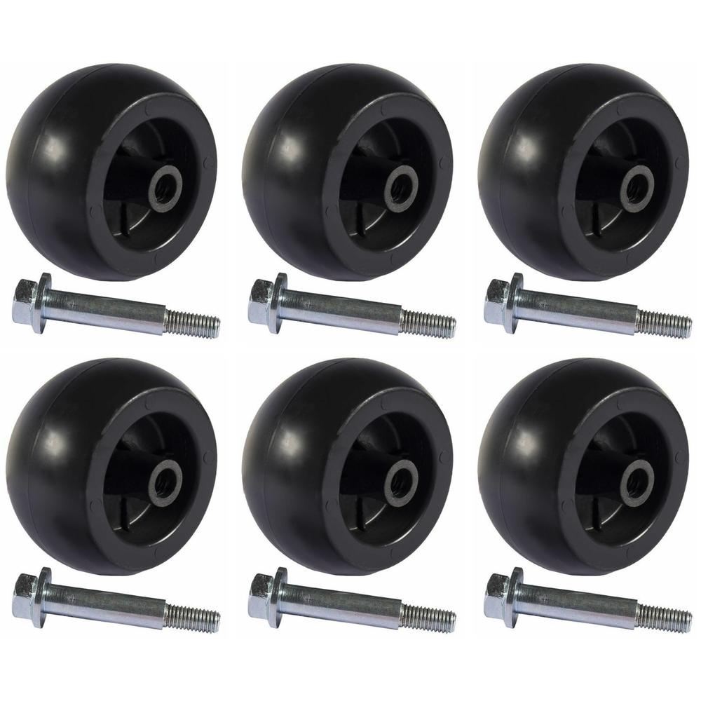 6 PK Deck Wheels With Bolts Fits Bad Boy 018-0010-00 022-1000-00 022-5234-98