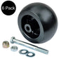 6 Pack Deck Wheel Kit w/ Hardware fits Hustler Zero Turn 788166 Super Z Mini Z