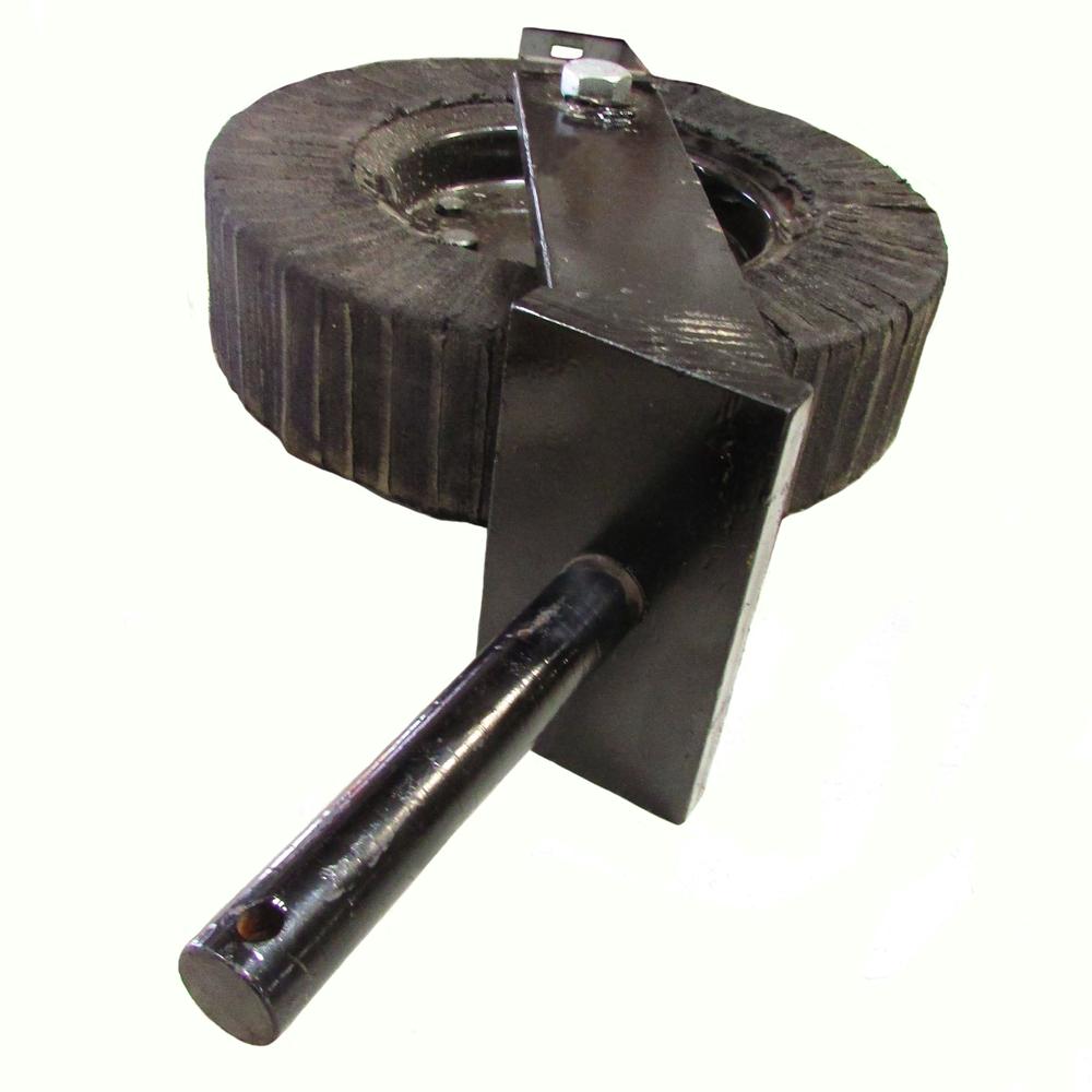 Rotary Cutter Tail Wheel Assembly With 1-1/4" Shaft Heavy Duty 1 Piece Fork
