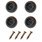 Set of Four (4) New Deck Wheels - 5 x 2.75, Smooth, Black