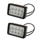 Qty 2: Rectangle LED Flood Work Lamp Fits John Deere Replaces AT208435