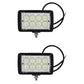 Qty 2: Rectangle LED Flood Work Lamp Fits Ford/New Holland Replaces 178345A1