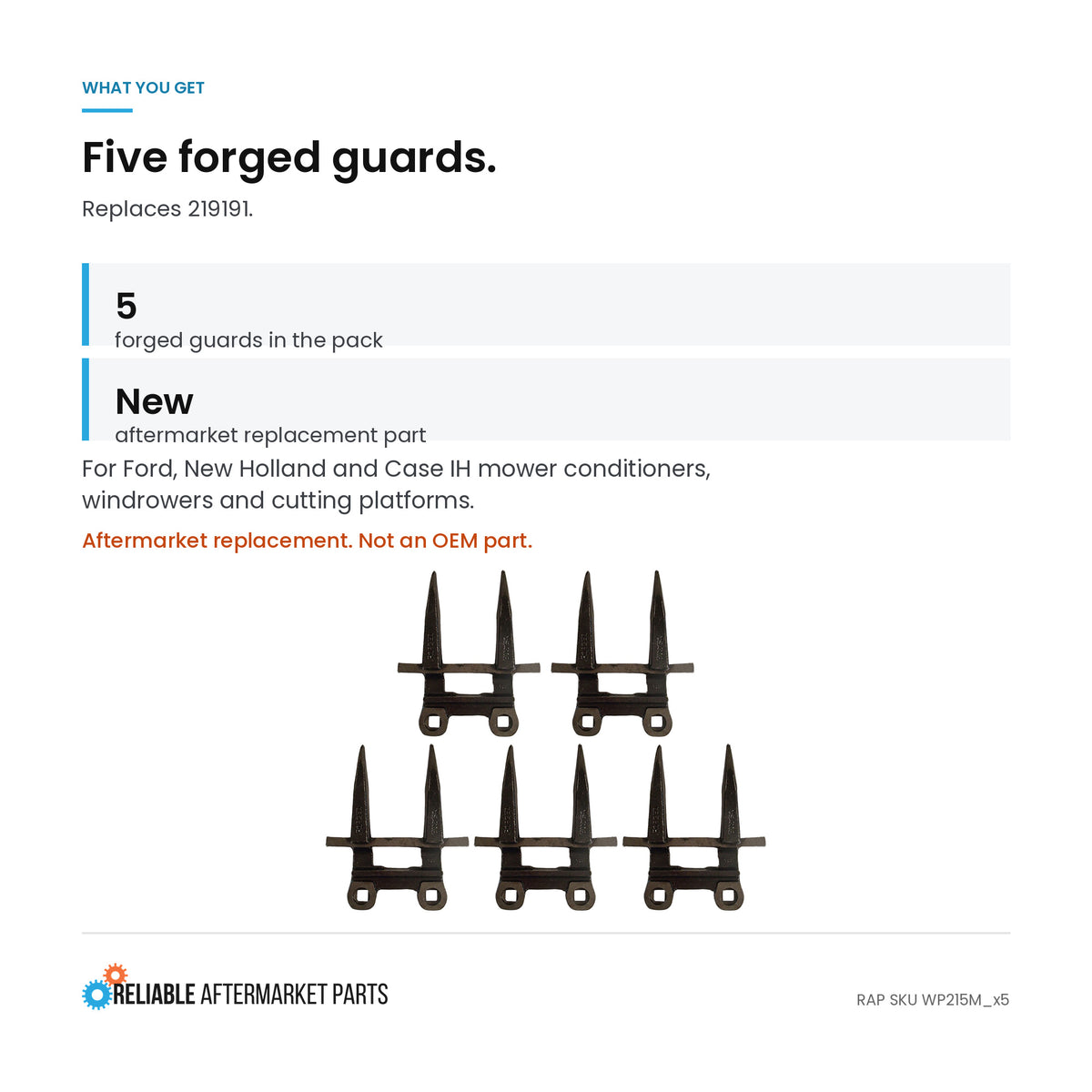 Qty 5: Conditioner Guards Fits Universal Products Replaces 6762352