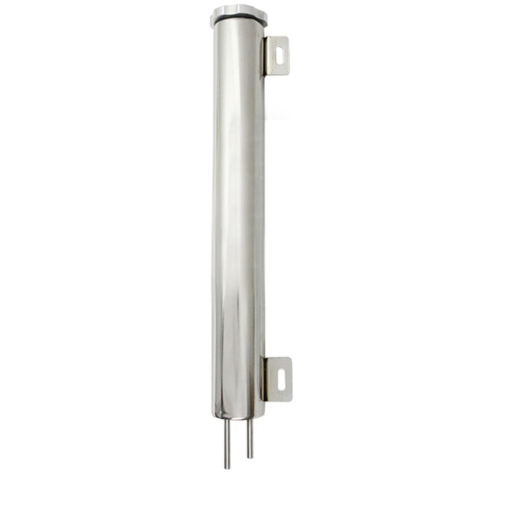 Z12016 Polished Aluminum Radiator Overflow Tank -13 x 2