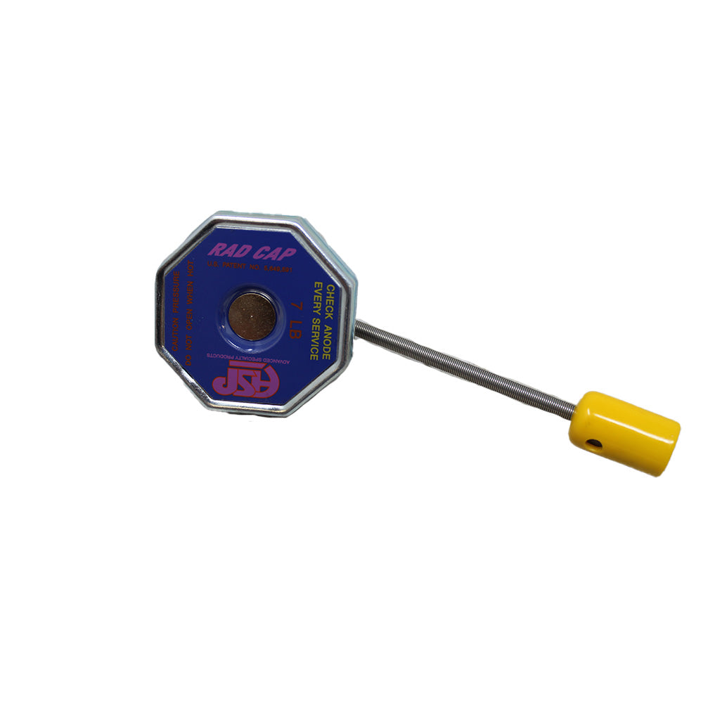 Z17705 Adjustable Radiator Cap - 7 Lb PSI Automotive Cap With Sacrificial Anode