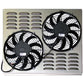 Z40013 Dual 10" Electric Fan & Shroud - 17 5/8 x 21 3/4 x 3