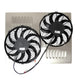 Z40103 Dual  10 & 11" Electric Fan & Shroud - 21 5/8 x 16 9/16 x 1 3/4