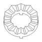 Slip Clutch Tooth Ring Fits 3300 4400 4420 6600 6601 6602 6620 6622 7700 7701