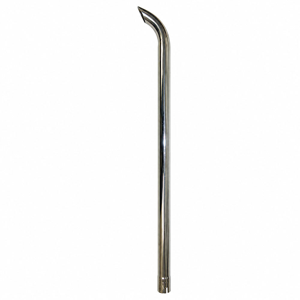 CES2X48 Replacement 48" Curved Chrome Exhaust Stack 2" ID