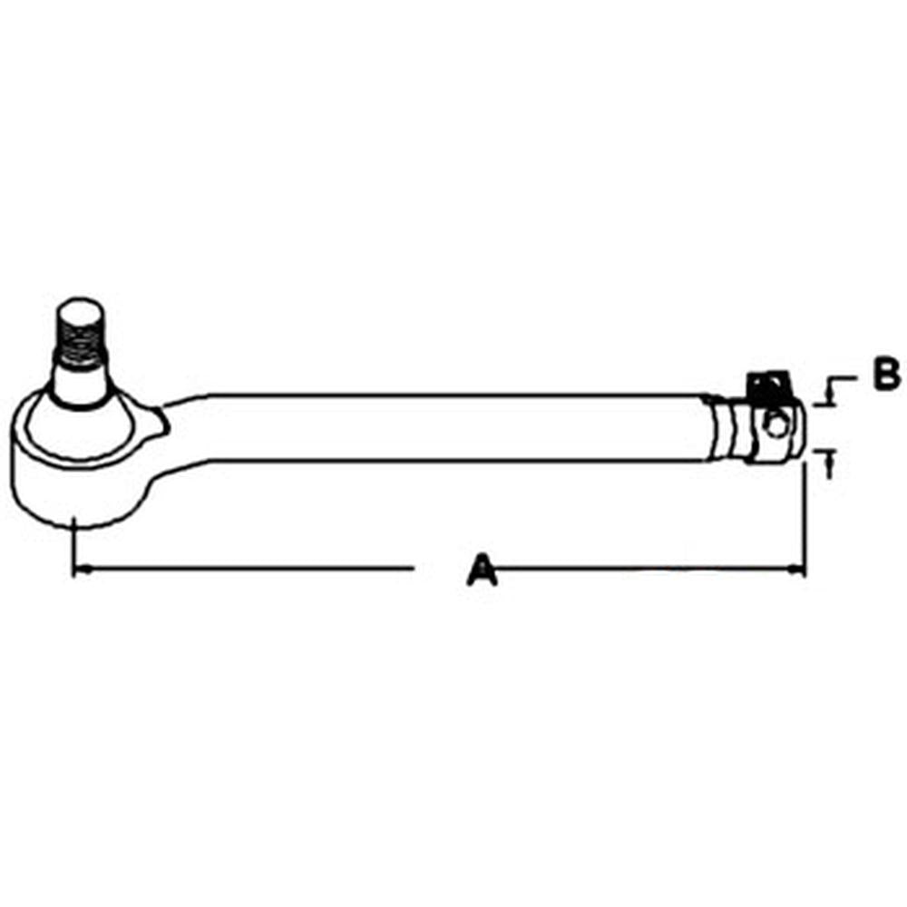ZP0501205395 RH Tie Rod Fits Ford/New Holland TW25 TW35 8530 8630 8730 8830