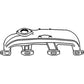 Exhaust Manifold For IH 460 806 856 666 560 Hydro 86 756 656 826 706 686