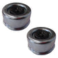 Two (2) Trailer Axle RV Camper 2.72" EZ Lube Dust Cap Cup Grease Cover with Plug